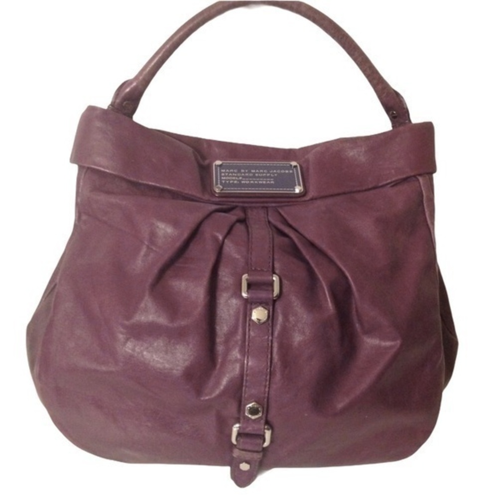 Marc Jacobs Purple Hobo Bag Weathered Le